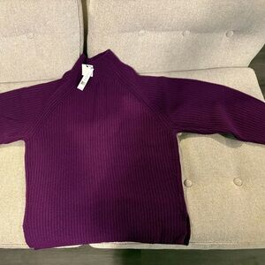 Theory Vibrant Purple Knit Sweater